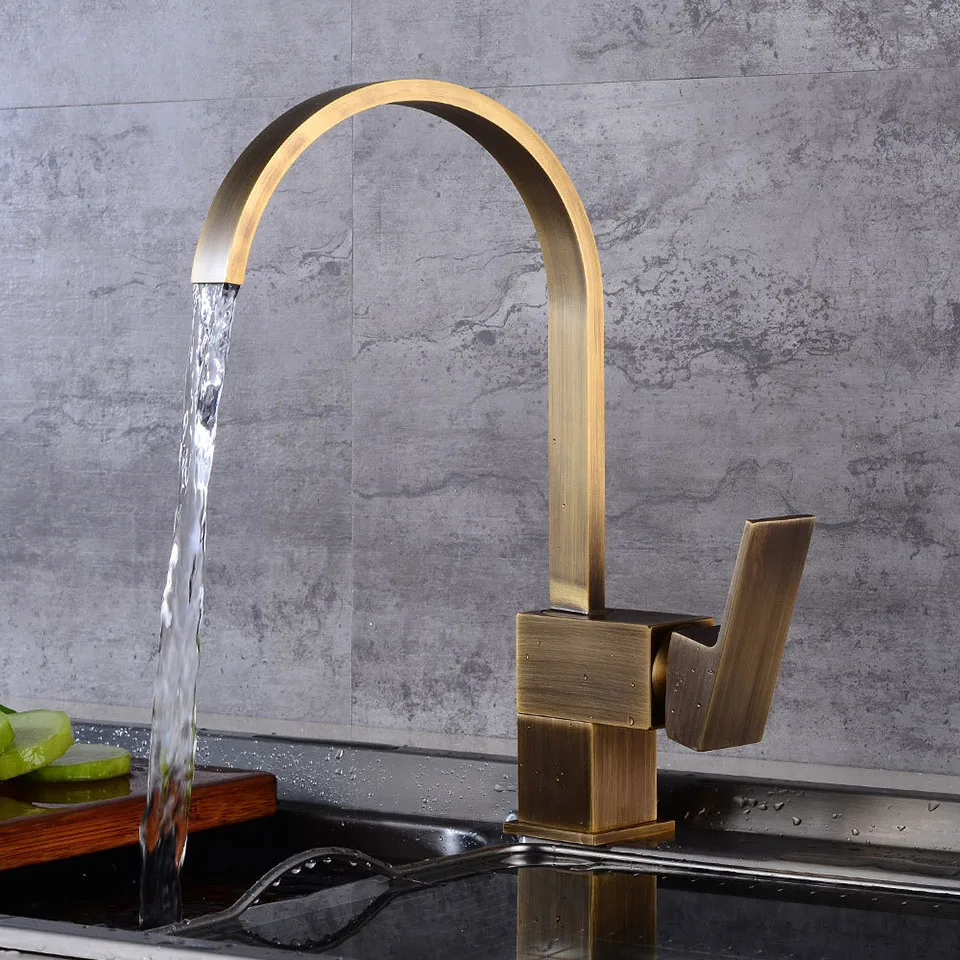 Kitchen Faucet Brass Cold Hot Water Tap Sink Faucet Vegetable Washing Basin Sink Mixer 360 Degree Rotating Antique Bronze Faucet
Kitchen Faucet Brass Cold Hot Water Tap Sink Faucet Vegetable Washing Basin Sink Mixer 360 Degree Rotating Antique Bronze Faucet