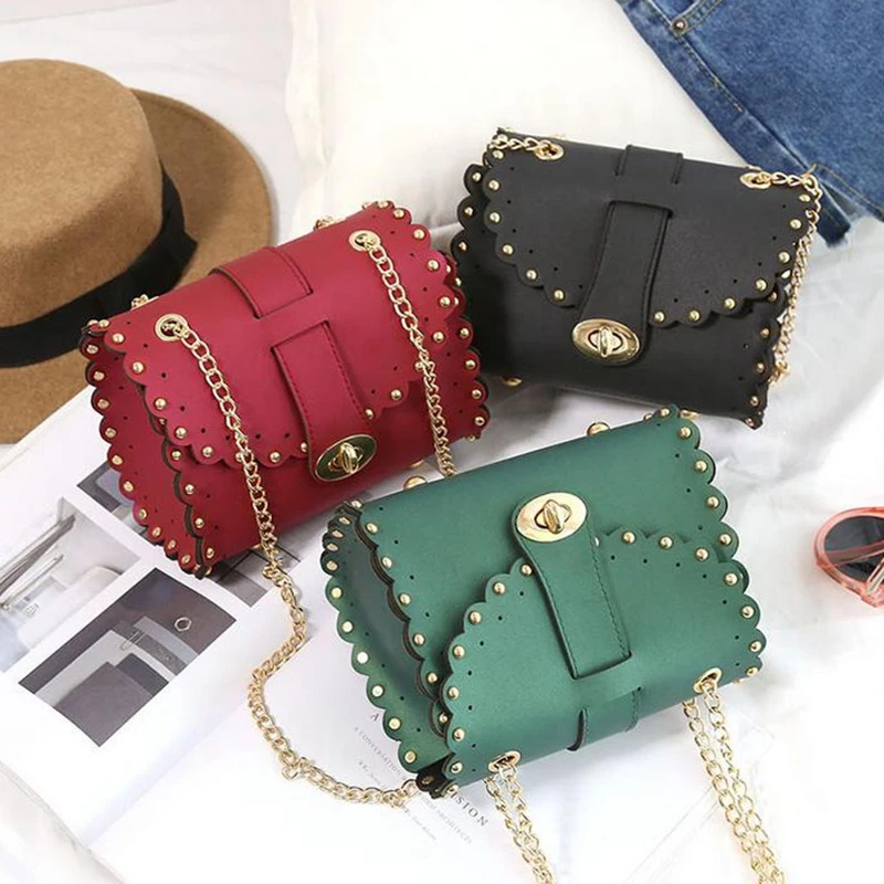 2020 Mini Women Messenger Bags Pu leather Women Shoulder Bag Ladies Small Clutches Chain rivet Women Crossbody Bags LL379
2020 Mini Women Messenger Bags Pu leather Women Shoulder Bag Ladies Small Clutches Chain rivet Women Crossbody Bags LL379