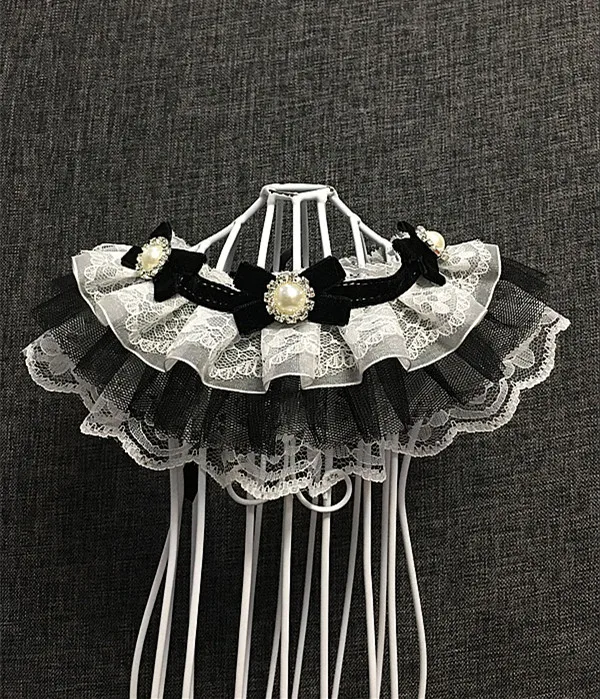 Handmade Noble black Dogs Cats Lace Bowknot Bibs pet dog cat fashion Pearl Collar grooming Doggy triangular bandage 2pcs XS-XL
Handmade Noble black Dogs Cats Lace Bowknot Bibs pet dog cat fashion Pearl Collar grooming Doggy triangular bandage 2pcs XS-XL