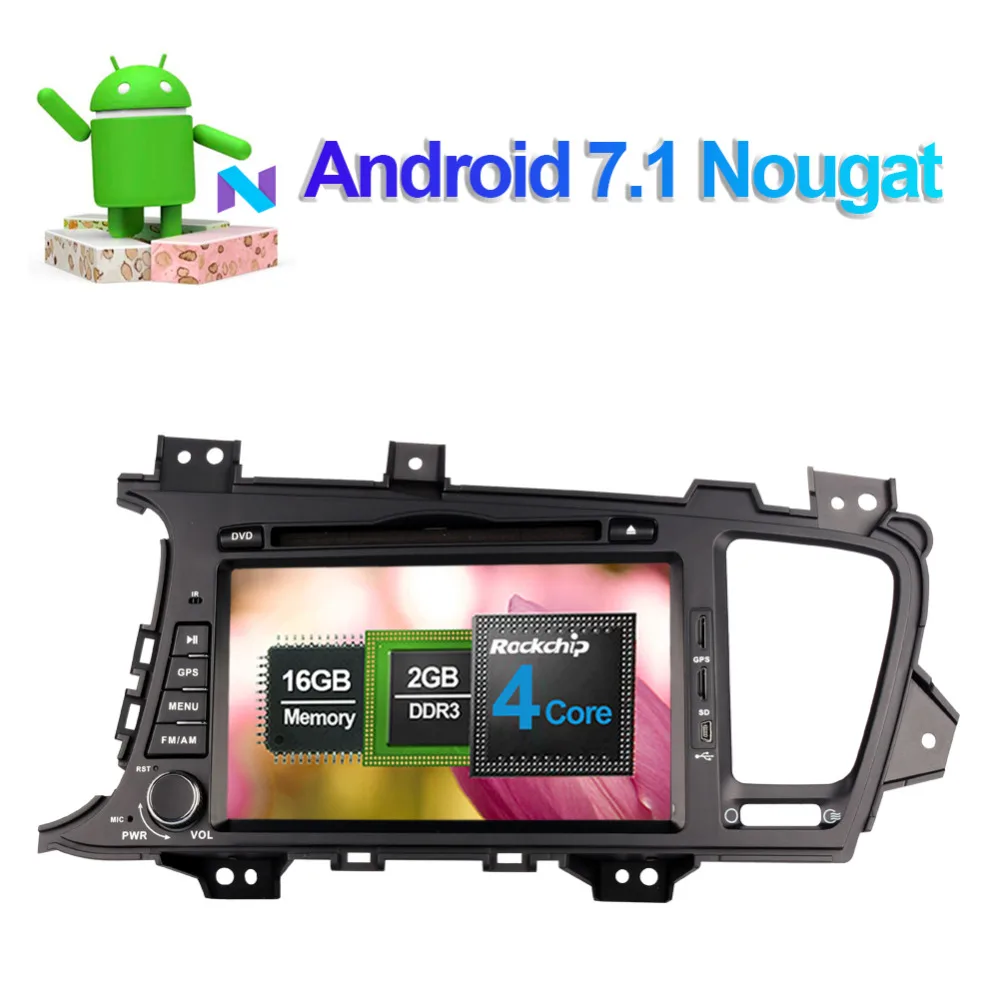 4G LTE Android 7 1/8 0 автомобильный DVD ПК Мультимедийный Плеер для Kia K5 Optima Magentis 2011 2015 GPS