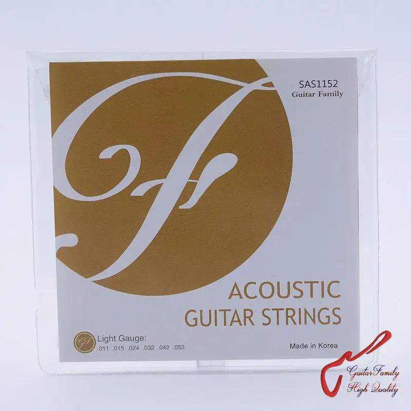1 Set GuitarFamily SAS Folk Acoustic Guitar Strings 011-052 / 012-053 MADE IN KOREA
1 Set GuitarFamily SAS Folk Acoustic Guitar Strings 011-052 / 012-053 MADE IN KOREA