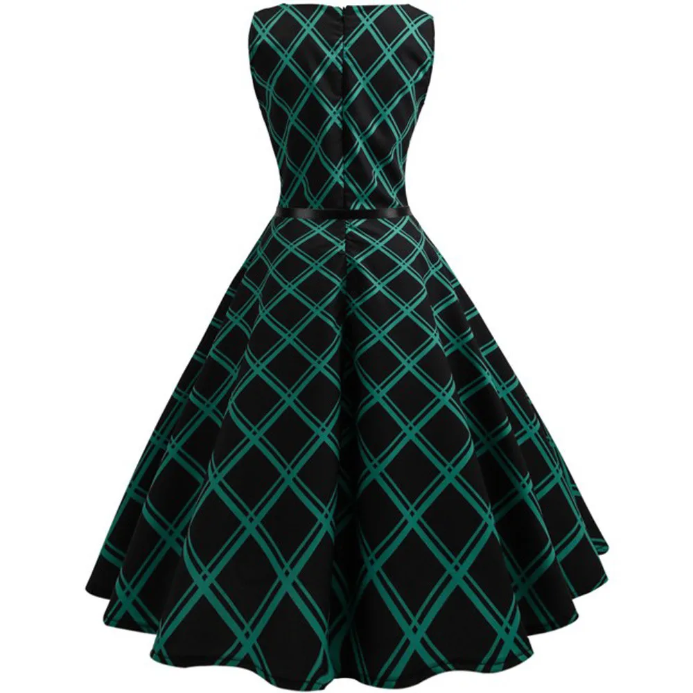 Women Vintage Floral Bodycon soft and comfortable Plaid Sleeveless Casual Evening Party Dress L50/0131
Women Vintage Floral Bodycon soft and comfortable Plaid Sleeveless Casual Evening Party Dress L50/0131
