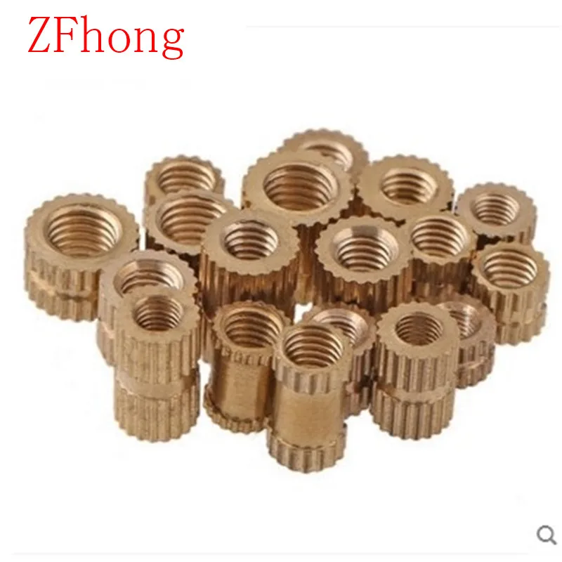 100PCS OD=6.3 M5*5/6/8/10/12 brass insert nut / knurled nut / round nut for injection moulding
100PCS OD=6.3 M5*5/6/8/10/12 brass insert nut / knurled nut / round nut for injection moulding