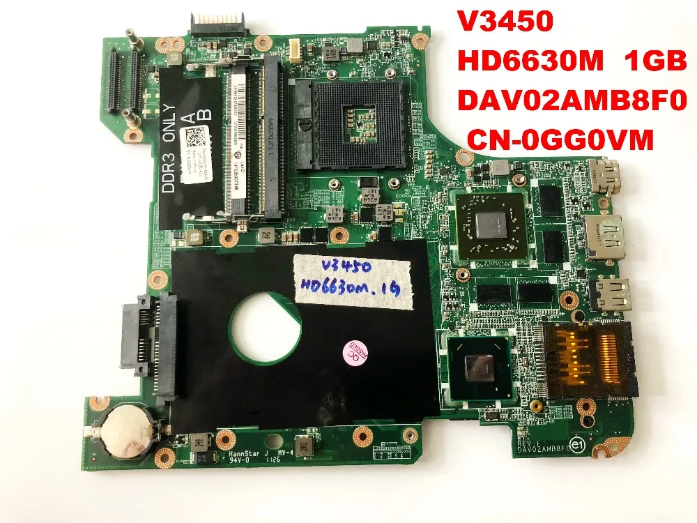 Оригинальная материнская плата для DELL V3450, HD6630M, 1 ГБ HM65 DAV02AMB8F0, технические характеристики, проверенные, хорошие, бесплатная доставка, разъемы
Оригинальная материнская плата для DELL V3450, HD6630M, 1 ГБ HM65 DAV02AMB8F0, технические характеристики, проверенные, хорошие, бесплатная доставка, разъемы
