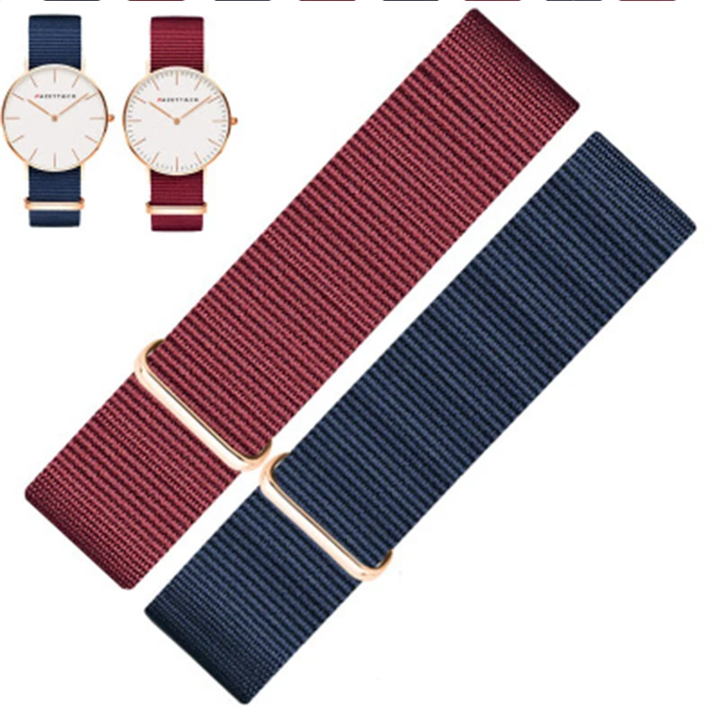 Watch accessories fashion nylon strap 14mm18mm20mm high quality soft dw canvas strap men's and women's outdoor sports watch belt
Watch accessories fashion nylon strap 14mm18mm20mm high quality soft dw canvas strap men's and women's outdoor sports watch belt