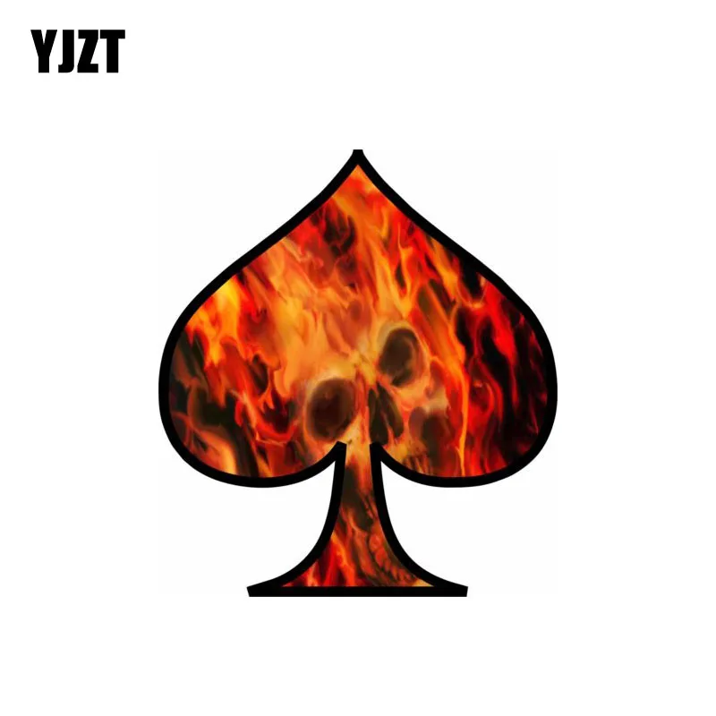 YJZT 11 см * 12,2 см забавные аксессуары наклейка пламенный Череп Ace Of Spades Автомобильная наклейка из ПВХ 6-0026
YJZT 11 см * 12,2 см забавные аксессуары наклейка пламенный Череп Ace Of Spades Автомобильная наклейка из ПВХ 6-0026