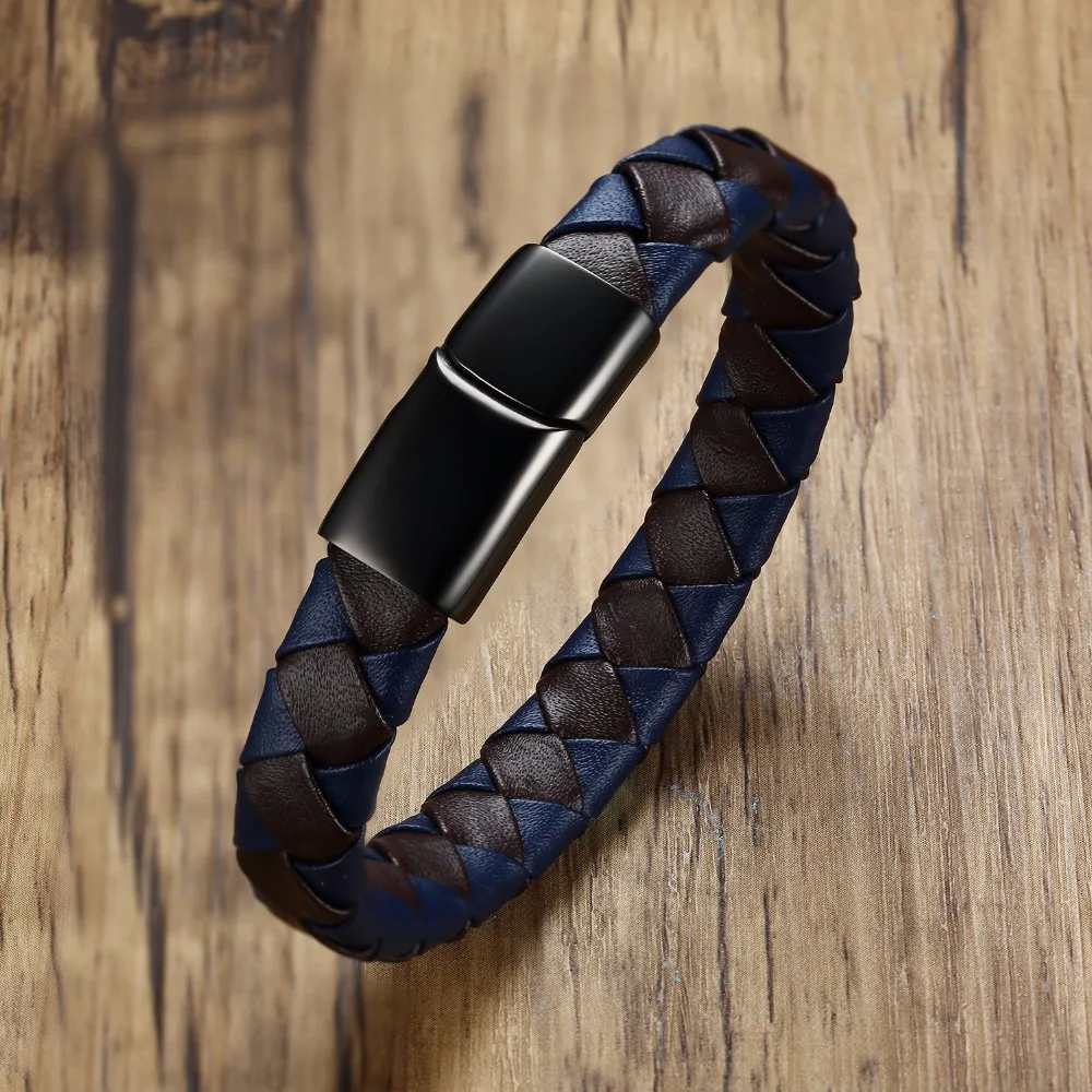 High Quality Fashion Men Bracelet Multicolor PU Leather Man Bracelets Gift Stainless Steel Male Bangles Bracelets For Boy
High Quality Fashion Men Bracelet Multicolor PU Leather Man Bracelets Gift Stainless Steel Male Bangles Bracelets For Boy