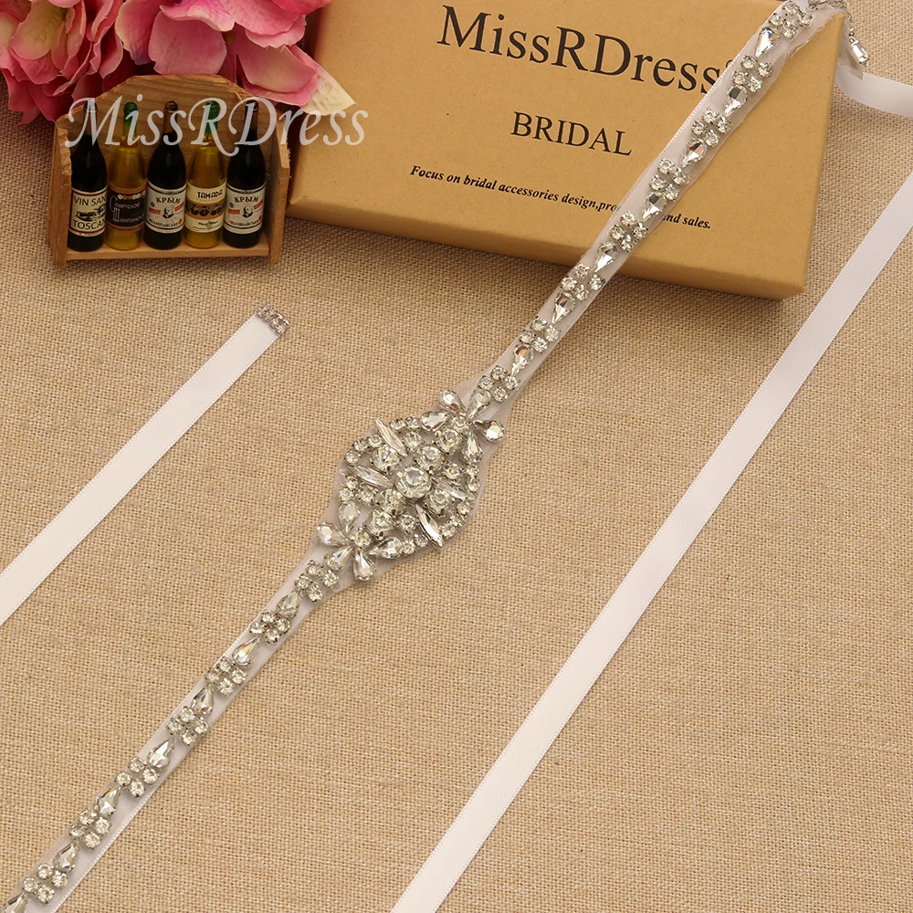 MissRDress свадебное платье пояс с украшением в виде кристаллов свадебный лента со