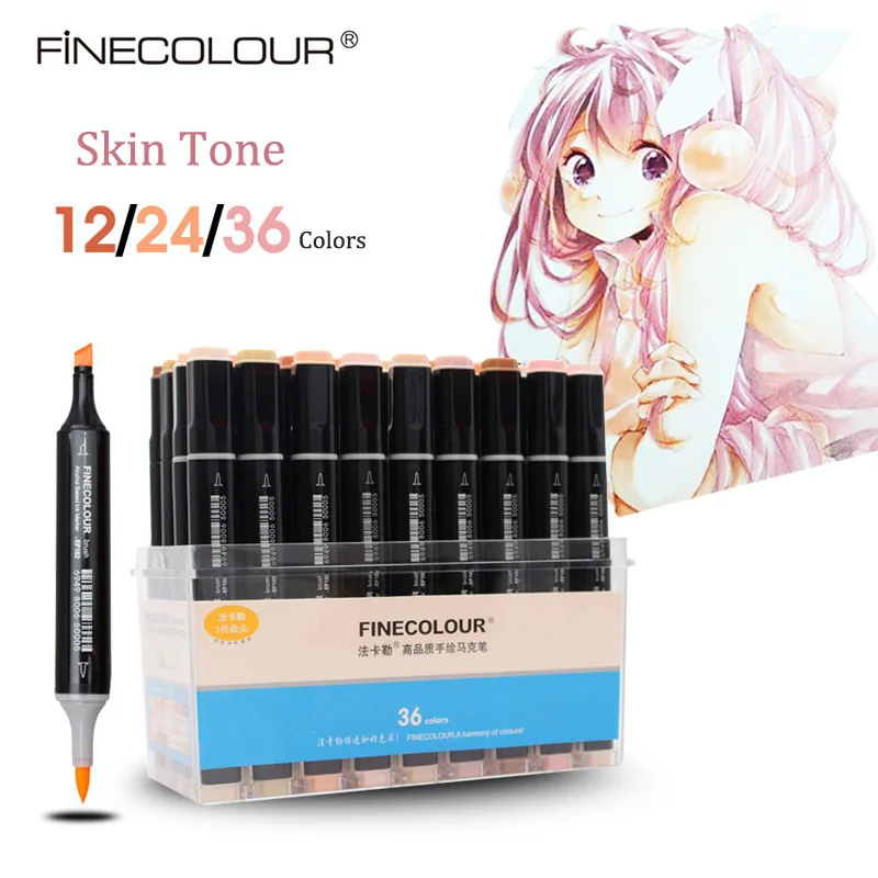 Finecolour Soft Brush Pens Art Markers Skin Tone Anime Manga Coloring Professional Technical Alcohol Based Artists Pen EF102
Finecolour Soft Brush Pens Art Markers Skin Tone Anime Manga Coloring Professional Technical Alcohol Based Artists Pen EF102