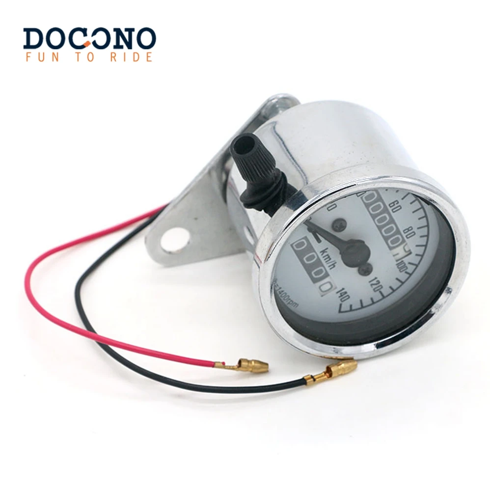 Universal 12V 0-140 km/h Motorcycle Dual Odometer KMH Speedometer Gauge LED Backlight Signal Light Motorbike Styling Dyna
Universal 12V 0-140 km/h Motorcycle Dual Odometer KMH Speedometer Gauge LED Backlight Signal Light Motorbike Styling Dyna