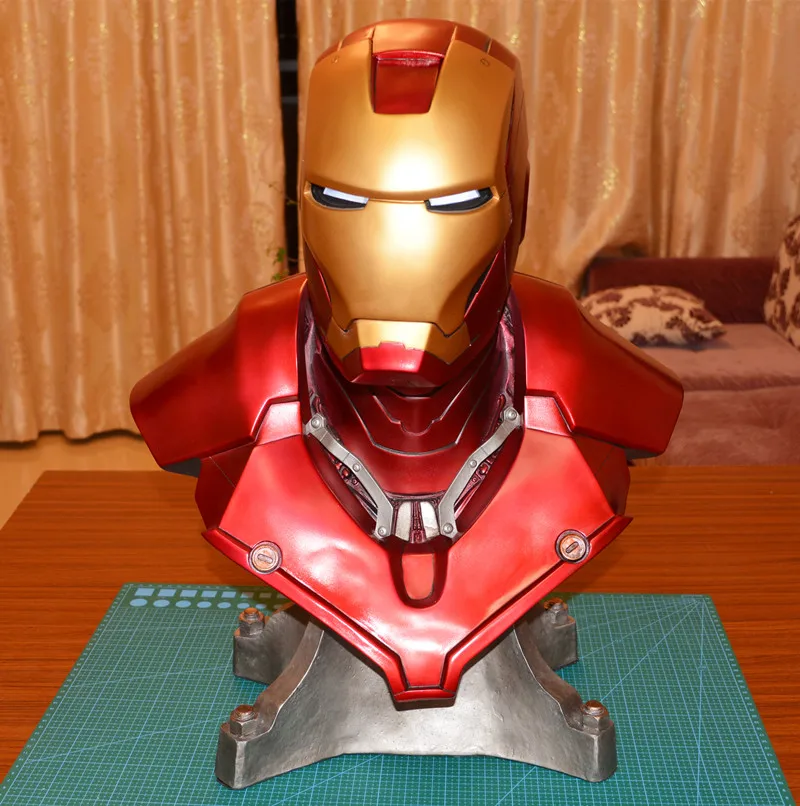 21 "Мстители: Endgame статуя супергероя бюст Железный человек 1:1 MK3 голова портрет с