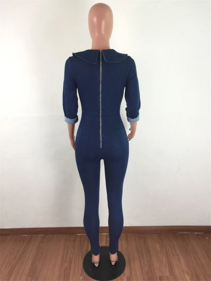 Sexy Denim Jumpsuit Women Romper Long Sleeve Front Lace up Blue Jeans Jumpsuit Overalls Clubwear Party Bodycon Jumpsuit Romper
Sexy Denim Jumpsuit Women Romper Long Sleeve Front Lace up Blue Jeans Jumpsuit Overalls Clubwear Party Bodycon Jumpsuit Romper