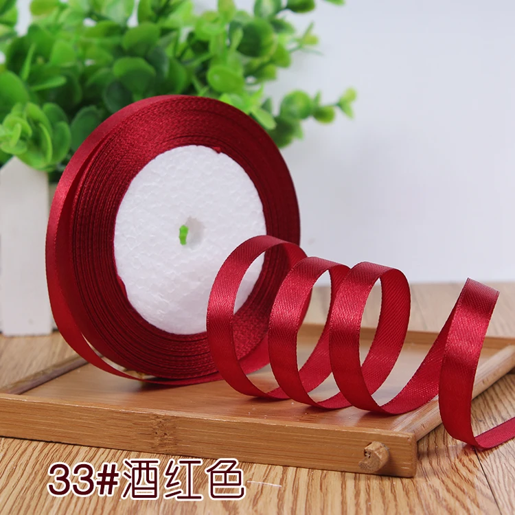Hot Burgundy Color Satin Ribbon 10mm 22meters for Wedding Party Decoration Gift Packing DIY Handmade Crafts Garment Accessories
Hot Burgundy Color Satin Ribbon 10mm 22meters for Wedding Party Decoration Gift Packing DIY Handmade Crafts Garment Accessories