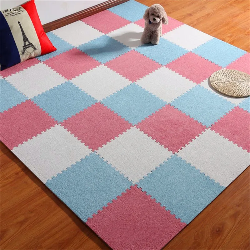 JCC Short colorful Fur Foam Puzzle Play Mat /kids Rugs carpet Interlocking Exercise Floor for children Tiles 30*30*1cm
JCC Short colorful Fur Foam Puzzle Play Mat /kids Rugs carpet Interlocking Exercise Floor for children Tiles 30*30*1cm