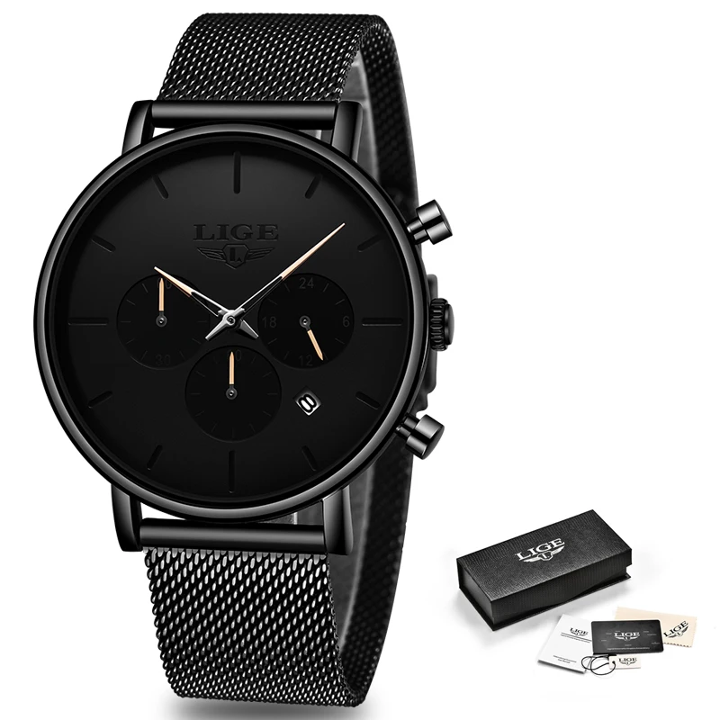 2019 NEW LIGE Brand Men's Fashion Casual Sport Watches Men Water Stainless Steel Quartz Watch Men Wristwatch Relogio Masculino
2019 NEW LIGE Brand Men's Fashion Casual Sport Watches Men Water Stainless Steel Quartz Watch Men Wristwatch Relogio Masculino