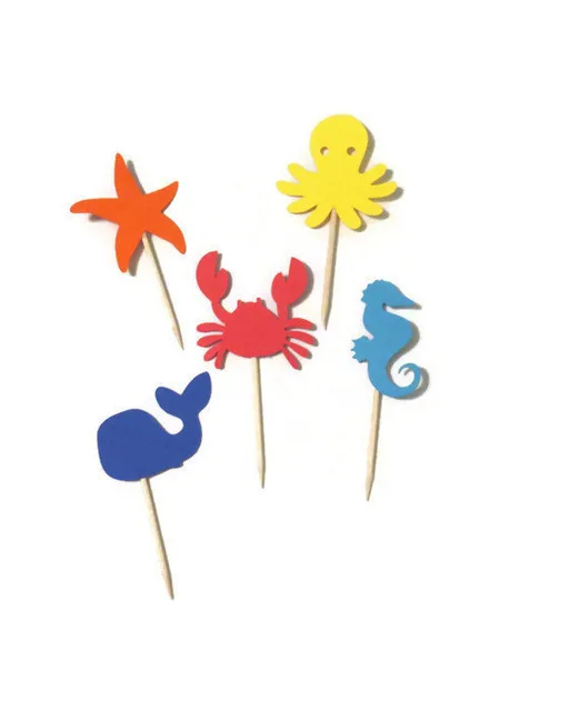 under the sea Cupcake Toppers, Sea Animals appetizer pick party baby bridal shower birthday ocean wedding cake topper decor
under the sea Cupcake Toppers, Sea Animals appetizer pick party baby bridal shower birthday ocean wedding cake topper decor