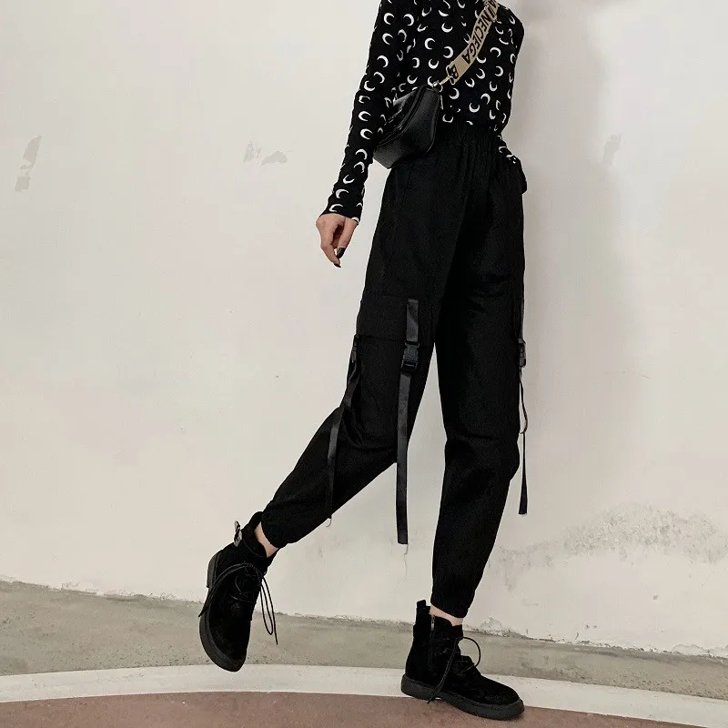 WKOUD Women Harajuku Cargo Pants 2019 Black Khaki Ankle-length Streetpants Sexy Fashion High Waist Solid Sport Trousers P8884
WKOUD Women Harajuku Cargo Pants 2019 Black Khaki Ankle-length Streetpants Sexy Fashion High Waist Solid Sport Trousers P8884