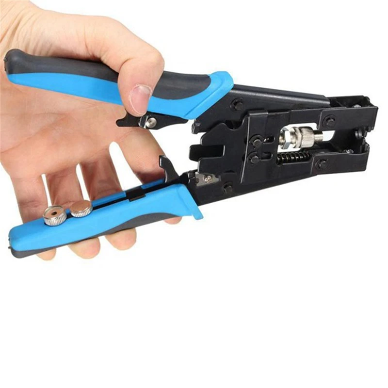 1Pc Durable Coax Compression Crimper Tool BNC/RCA/F Crimp Connector RG59/58/6 Cable Wire Cutter Adjustable Crimping Plier Tools
1Pc Durable Coax Compression Crimper Tool BNC/RCA/F Crimp Connector RG59/58/6 Cable Wire Cutter Adjustable Crimping Plier Tools