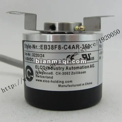 Elco, ELCO EB38F8-C4AR-360, полый вал 8 мм, внешний диаметр 38 мм, 360 линия
Elco, ELCO EB38F8-C4AR-360, полый вал 8 мм, внешний диаметр 38 мм, 360 линия