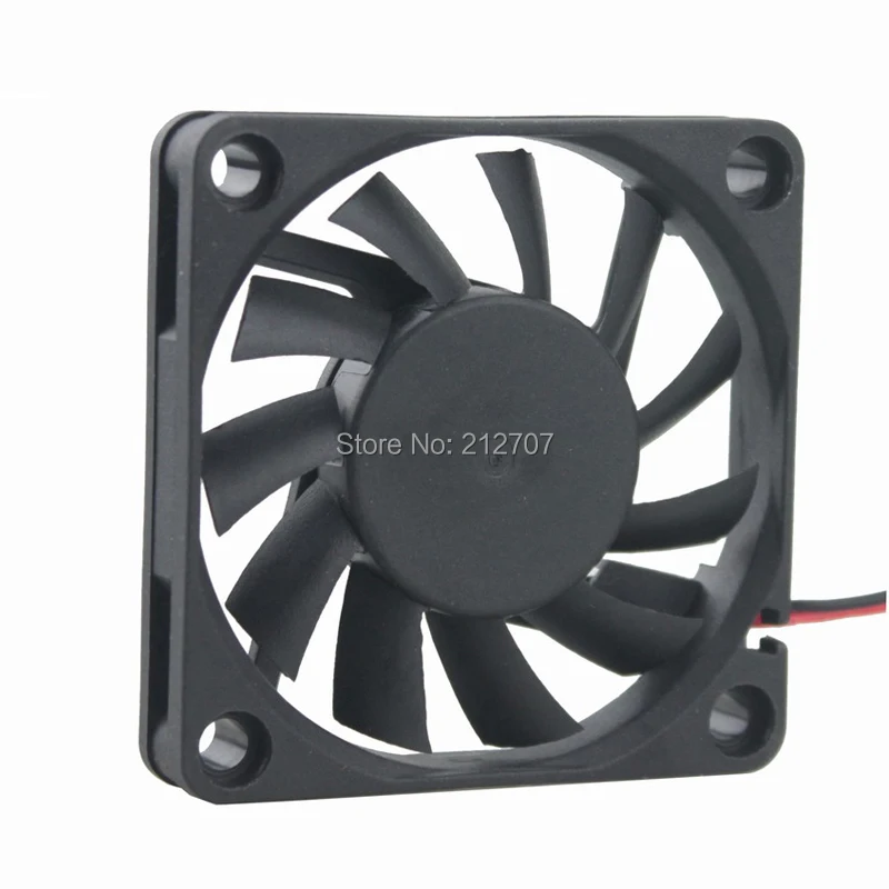 200PCS Gdstime PC CPU Cooling Fan 12V 2Pin 6010 60x60x10mm 6cm 60mm Computer Case Cooler
