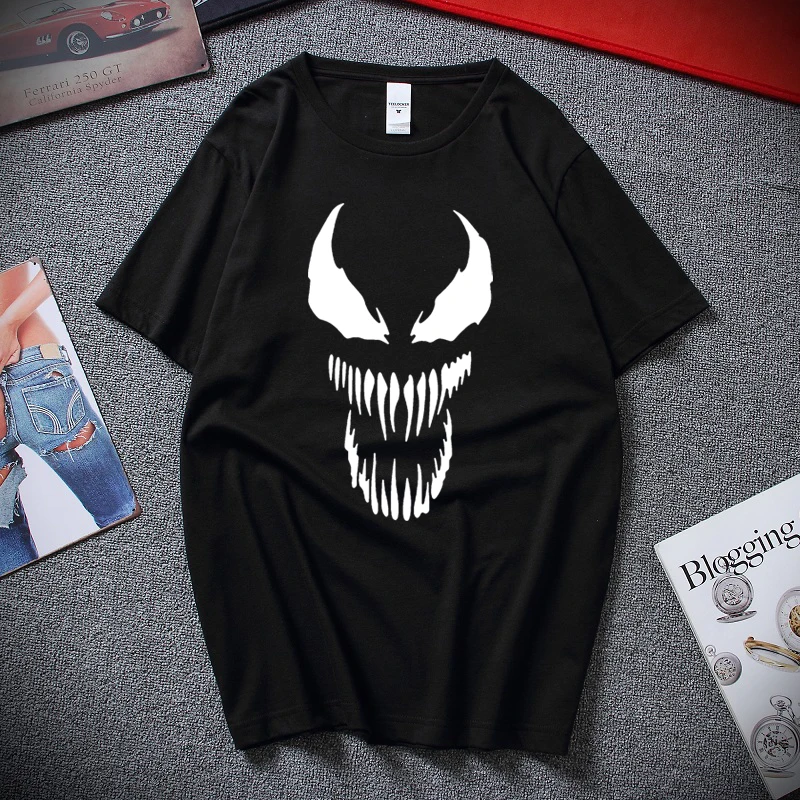 2018 Venom T shirt Harajuku Fashion 100% cotton Short Sleeve T Shirts casual Tee Shirts Male T shirt Anime
2018 Venom T shirt Harajuku Fashion 100% cotton Short Sleeve T Shirts casual Tee Shirts Male T shirt Anime