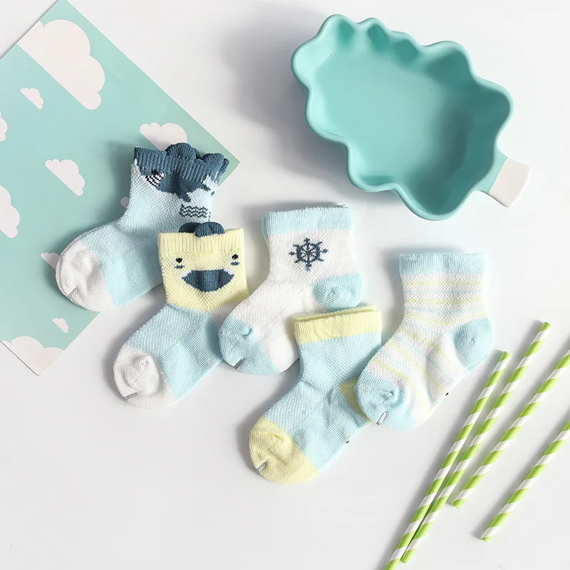 5 Pairs/ Lot Mesh Baby Kids' Socks Thin Spring & Summer Cotton Cute Cartoon short Socks Boy and Girl Children Toddler socks 0-3T
5 Pairs/ Lot Mesh Baby Kids' Socks Thin Spring & Summer Cotton Cute Cartoon short Socks Boy and Girl Children Toddler socks 0-3T