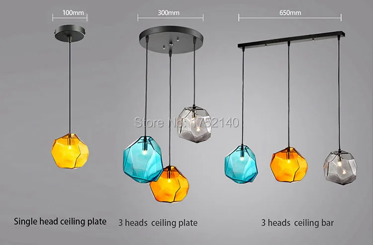 Crystal glass pendant light for living/dining room bar decor. Italy stone shape lamp led lights droplights G9 grey, blue ,yellow
Crystal glass pendant light for living/dining room bar decor. Italy stone shape lamp led lights droplights G9 grey, blue ,yellow