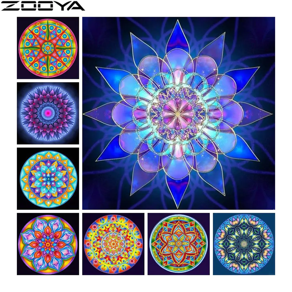 ZOOYA 5d алмазная картина Мандала полностью квадратная Алмазная Вышивка Фото наборы