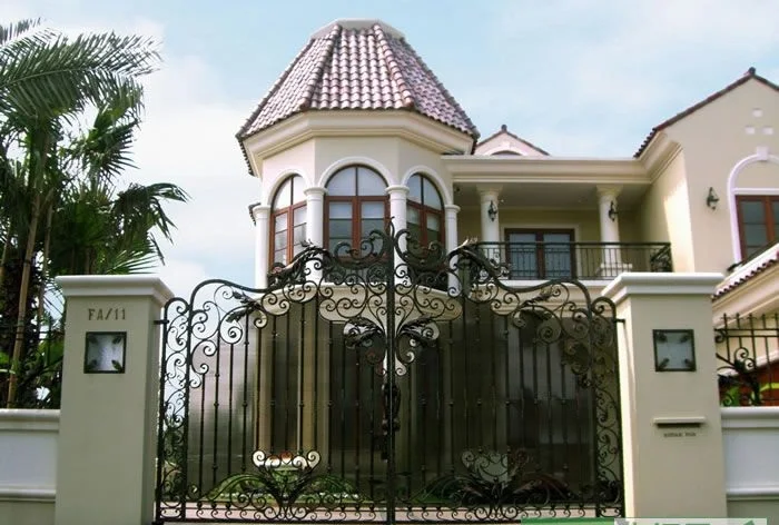 Кованые железные ворота для крыльца белые металлические ворота|driveway gates|gatesgates iron
