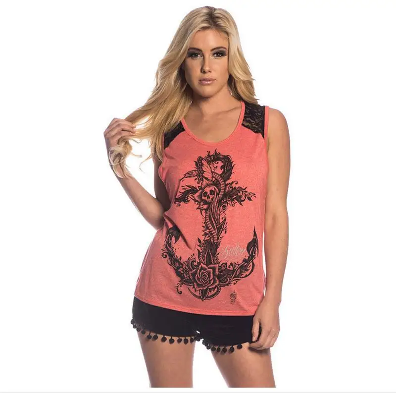 New Fashion Women Printing Tanks Sexy Women O-Neck Sleeveless Casual Lace Vest Fashion Female Tank Tops Blusas Femininas
New Fashion Women Printing Tanks Sexy Women O-Neck Sleeveless Casual Lace Vest Fashion Female Tank Tops Blusas Femininas