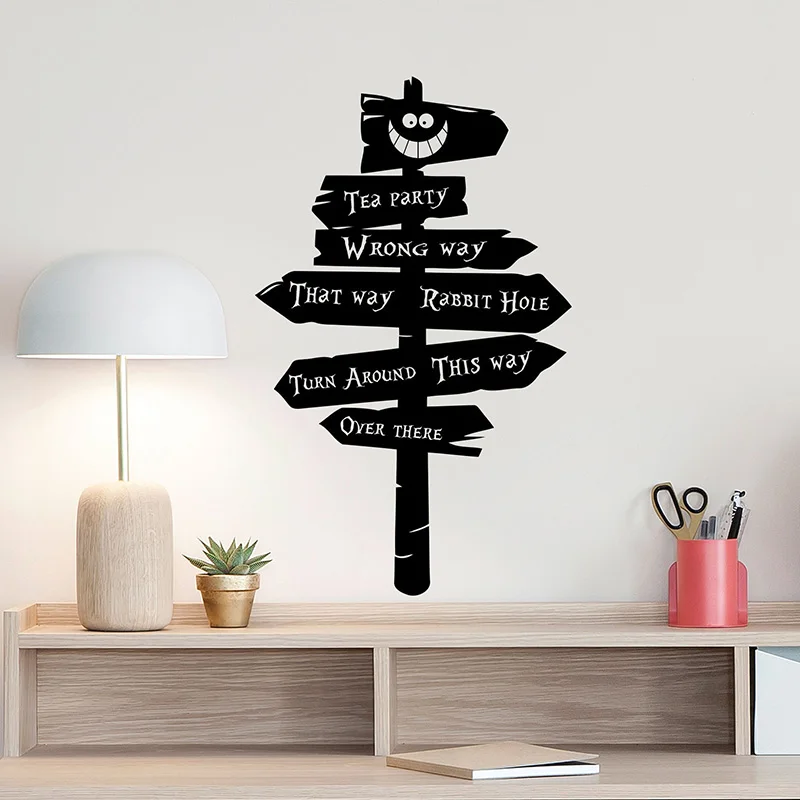 Road Sign Nursery Kids Room Decoration Decor Tea Party Gift Rabbit Hole Wall Sticker Beauty Poster MuralW161
Road Sign Nursery Kids Room Decoration Decor Tea Party Gift Rabbit Hole Wall Sticker Beauty Poster MuralW161