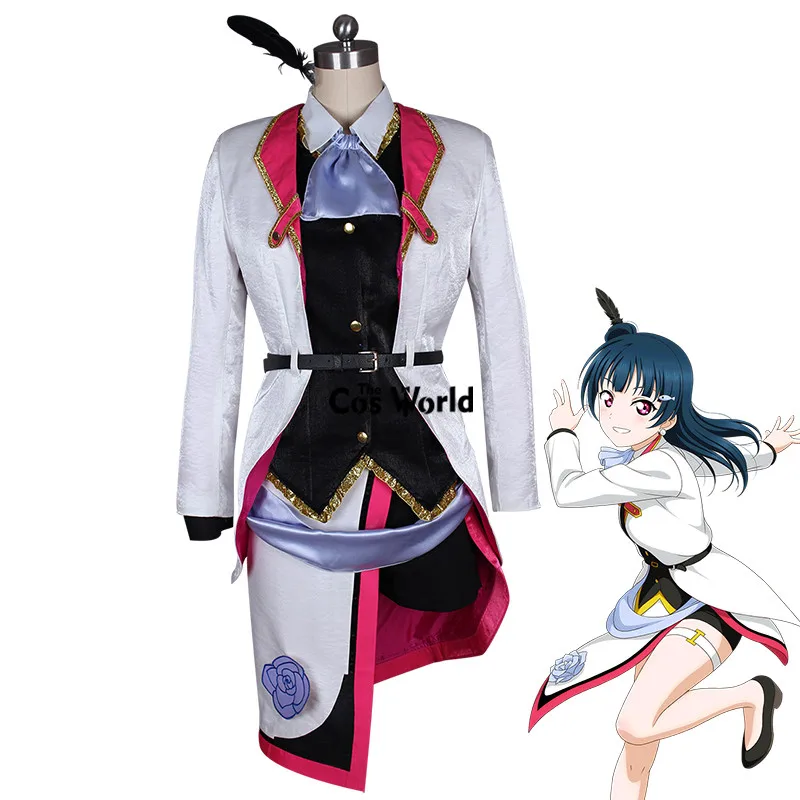 Love Live Sunshine Aqours Tsushima Yoshiko Mirai Ticket Coat Shirt Vest Pants Apron Uniform Outfit Anime Cosplay Costumes
Love Live Sunshine Aqours Tsushima Yoshiko Mirai Ticket Coat Shirt Vest Pants Apron Uniform Outfit Anime Cosplay Costumes