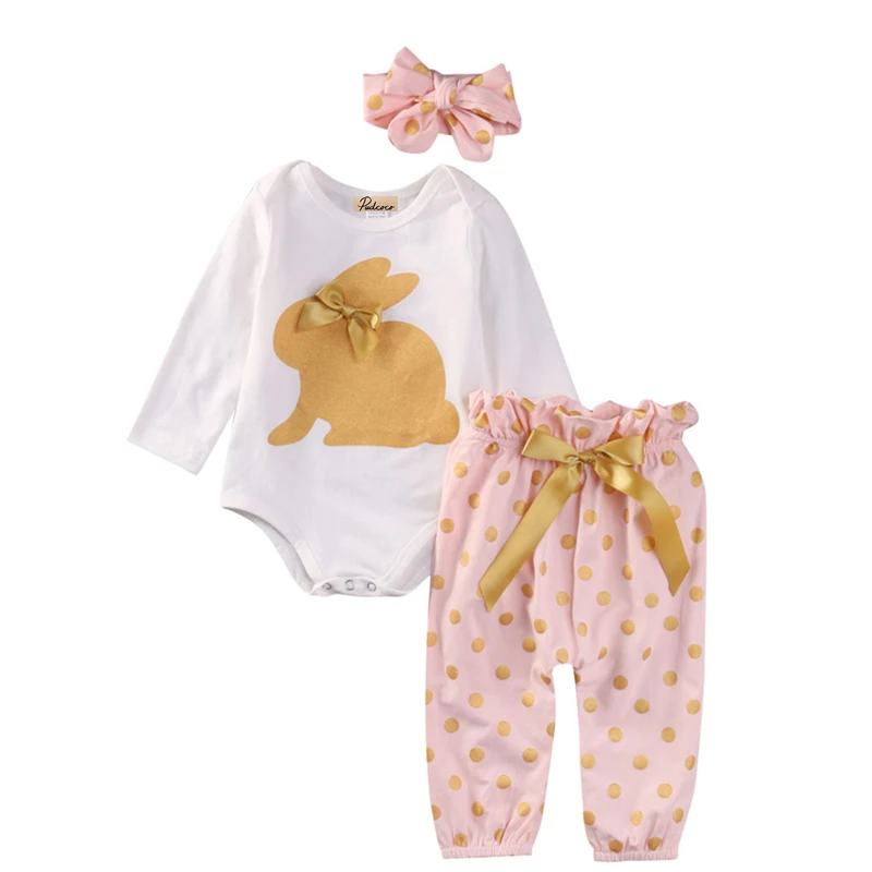 pudcoco Toddler Newborn Infant Baby Girls Casual Clothes GOLD RABBIT Romper Tops Playsuit Dots Pants Headband Outfit 3PCS
pudcoco Toddler Newborn Infant Baby Girls Casual Clothes GOLD RABBIT Romper Tops Playsuit Dots Pants Headband Outfit 3PCS