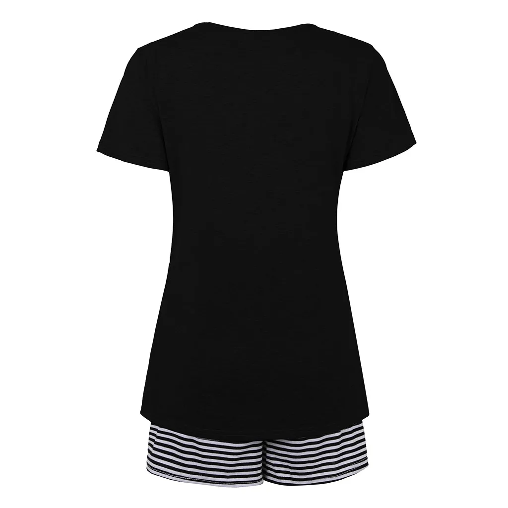 Women Maternity Pajamas Set Short Sleeve Nursing Baby Top T-shirt+Striped Shorts Ropa Maternal De Moda Blouse Allaitement
Women Maternity Pajamas Set Short Sleeve Nursing Baby Top T-shirt+Striped Shorts Ropa Maternal De Moda Blouse Allaitement