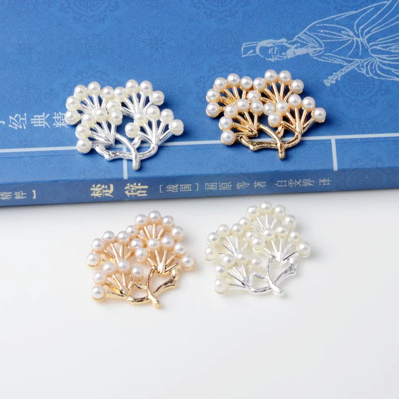 50PC 25*26mm Gold/silver color Alloy Material Imitation Pearl Branch Charm pendant for Wedding Head DIY Handmade Jewelry Making
50PC 25*26mm Gold/silver color Alloy Material Imitation Pearl Branch Charm pendant for Wedding Head DIY Handmade Jewelry Making