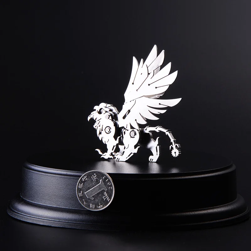 

3D Stainless Steel All-metal Model Detachable Lucky God Beast Griffin Finished Product No Assembly Intelligence Toy Gift Collect