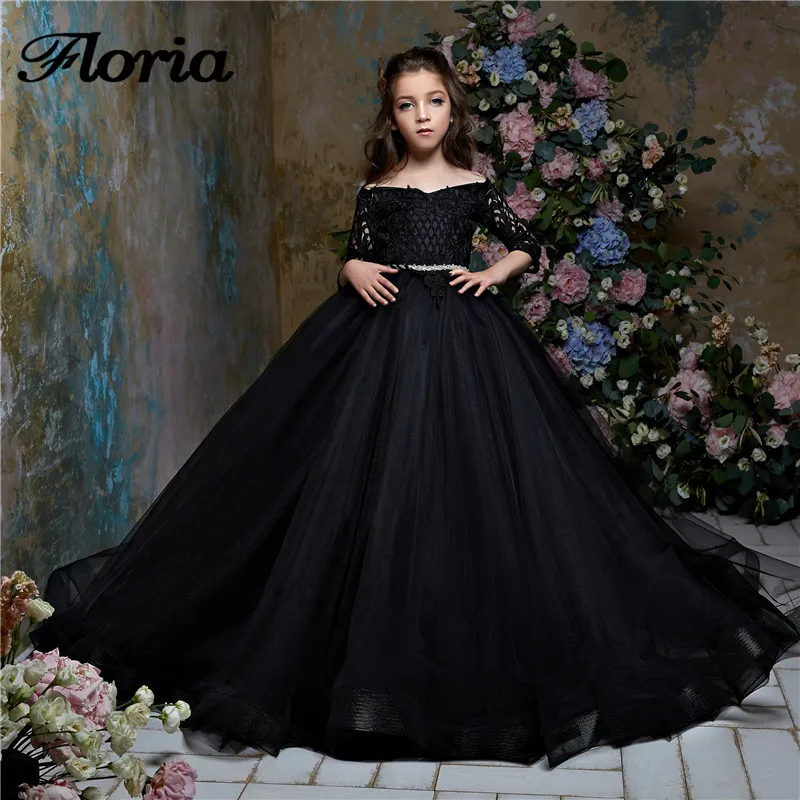 Black Ball Gown Flower Girl Dress Vestidos Daminha New Arrivals 2018 Pageant Gowns For Wedding First Communion Dresses For Girls
Black Ball Gown Flower Girl Dress Vestidos Daminha New Arrivals 2018 Pageant Gowns For Wedding First Communion Dresses For Girls