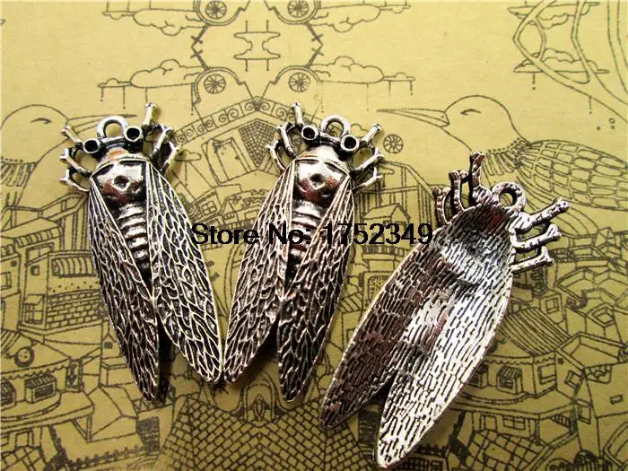 40pcs--Cicadas Insect Charms, Antique Tibetan Silver Cicadas Insect Charm Pendants, Bug Charms 16x37mm
40pcs--Cicadas Insect Charms, Antique Tibetan Silver Cicadas Insect Charm Pendants, Bug Charms 16x37mm