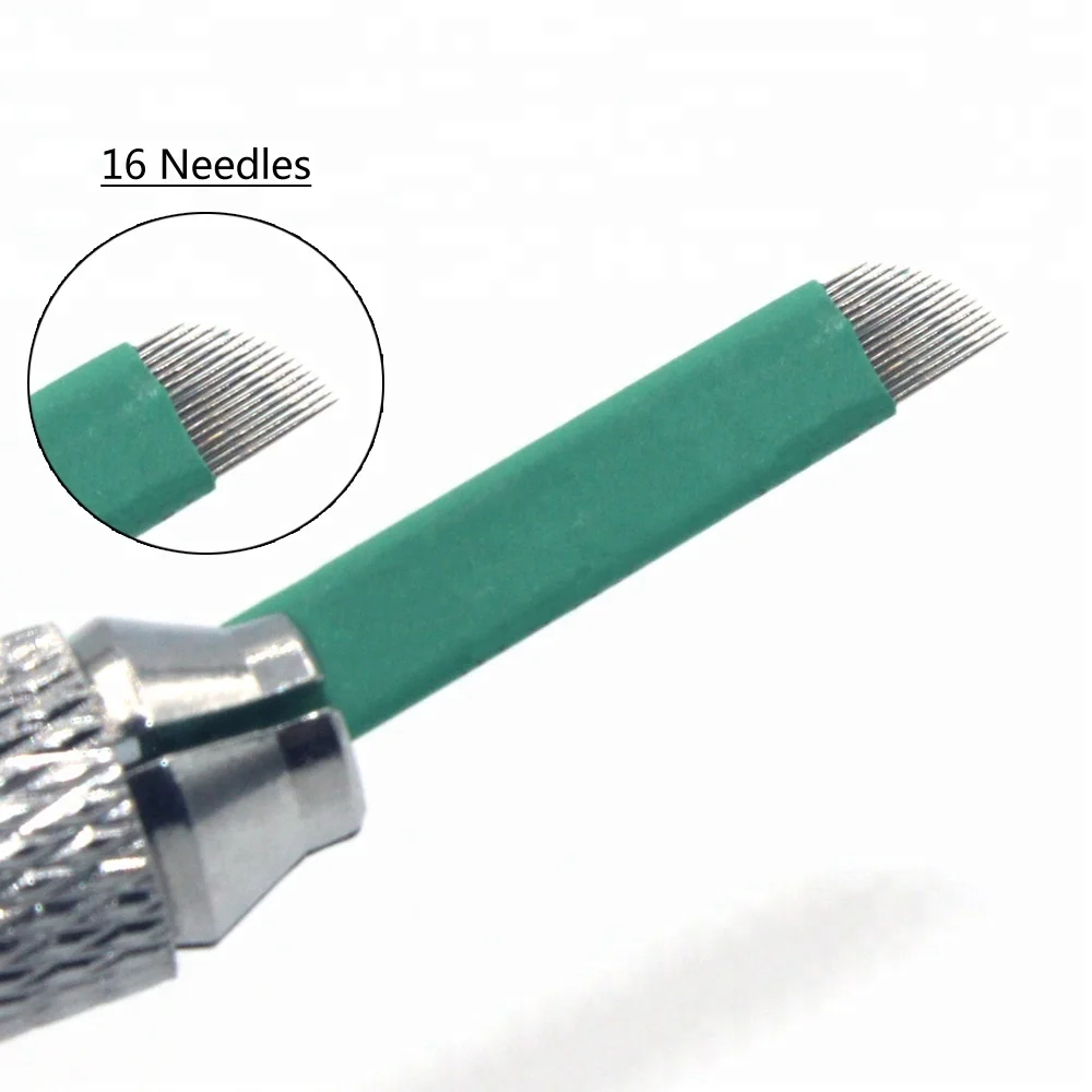 0.18mm 50 pcs 16 pin semi-permanent makeup manual eyebrow embroidery needle tattoo needle blade embroidery tattoo pen machine
0.18mm 50 pcs 16 pin semi-permanent makeup manual eyebrow embroidery needle tattoo needle blade embroidery tattoo pen machine
