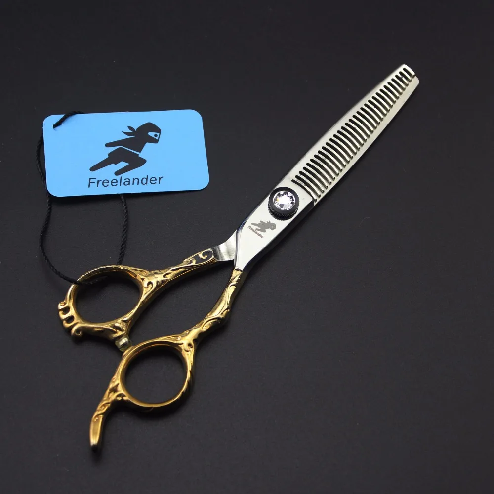 Freelander 6.0'' professional Japan 440c golden handle hairdressing scissors for barber or home use
Freelander 6.0'' professional Japan 440c golden handle hairdressing scissors for barber or home use