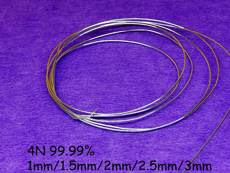 4N S99.99 High Purity Sterling Silver Wire Beading Stringing Jewelry Thread 1mm 1.5mm 2mm 2.5mm 3mm Sterling Silver Wire
4N S99.99 High Purity Sterling Silver Wire Beading Stringing Jewelry Thread 1mm 1.5mm 2mm 2.5mm 3mm Sterling Silver Wire