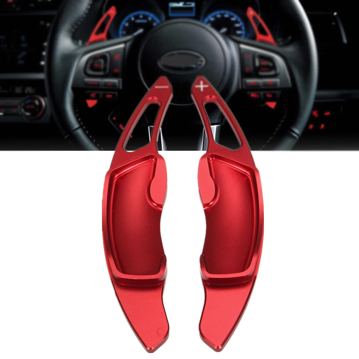 2pcs Shift Paddles Left&Right Red Aluminium Alloy Steering Wheel Shift Paddle Extension Decoration Cover Suitable For Most Cars
2pcs Shift Paddles Left&Right Red Aluminium Alloy Steering Wheel Shift Paddle Extension Decoration Cover Suitable For Most Cars