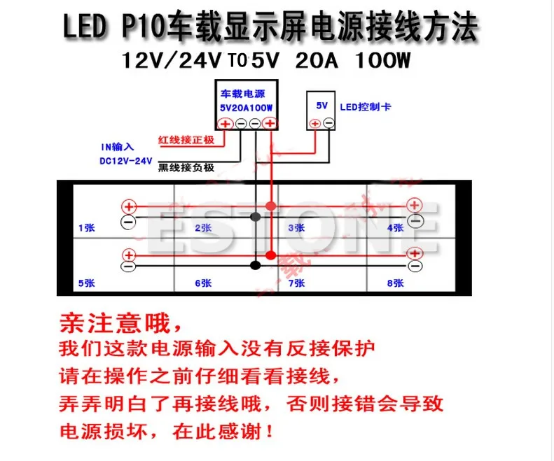 sanmim 100W Car Power Supply Module adapter DC-DC Converter 12V/24V Step Down to 5V-20A
sanmim 100W Car Power Supply Module adapter DC-DC Converter 12V/24V Step Down to 5V-20A