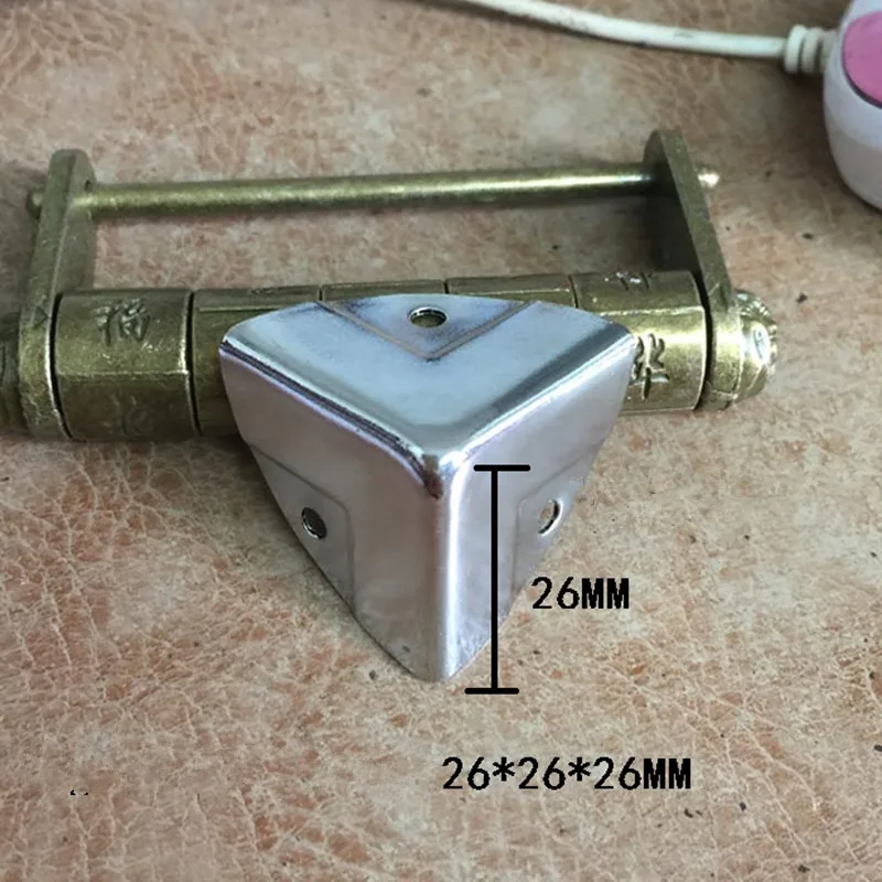 Antique Style Metal Box Corner Iron Protection Case Edge Guard Corner Cover,Chrome Color,26mm,40Pcs
Antique Style Metal Box Corner Iron Protection Case Edge Guard Corner Cover,Chrome Color,26mm,40Pcs