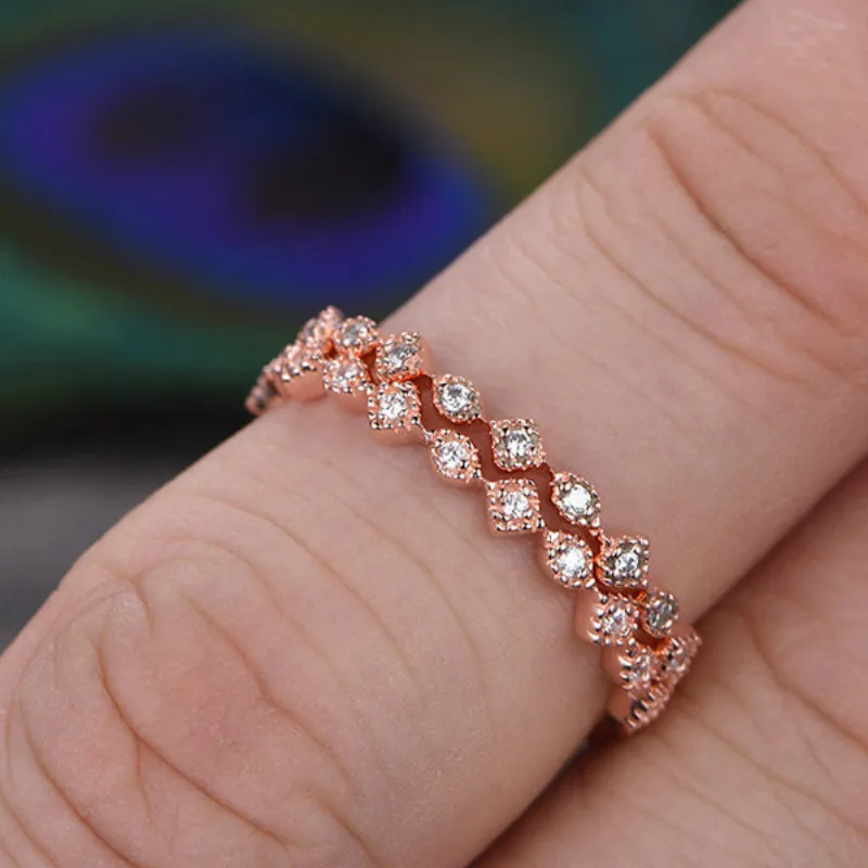Visisap Fine Zircon Double Layer Rose Gold Fine Rings for Women Birthday Party Gift Jewelry Dropshipping B2167
Visisap Fine Zircon Double Layer Rose Gold Fine Rings for Women Birthday Party Gift Jewelry Dropshipping B2167
