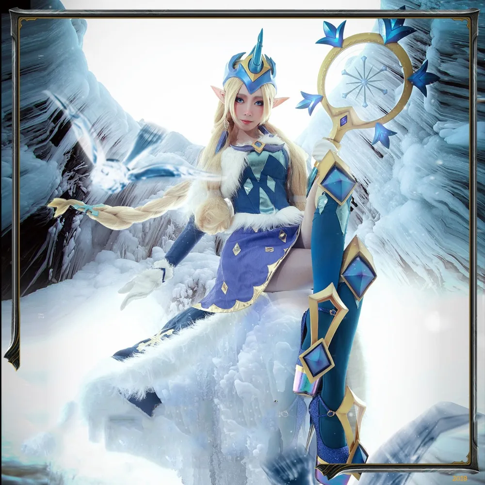 Ice and Snow Soraka LOL Cosplay lol Winter Wonder Soraka cosplay costume winter miracle Christmas costume gift Full Set
Ice and Snow Soraka LOL Cosplay lol Winter Wonder Soraka cosplay costume winter miracle Christmas costume gift Full Set