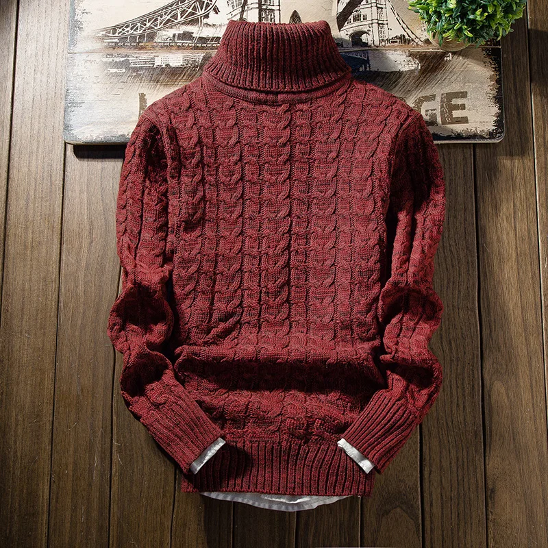 2018 New Fashion Men's Christmas Sweater Thick Warm Men's Turtleneck Pullover Sweaters Man's Knitwear Slim Fit Pull Homme
2018 New Fashion Men's Christmas Sweater Thick Warm Men's Turtleneck Pullover Sweaters Man's Knitwear Slim Fit Pull Homme