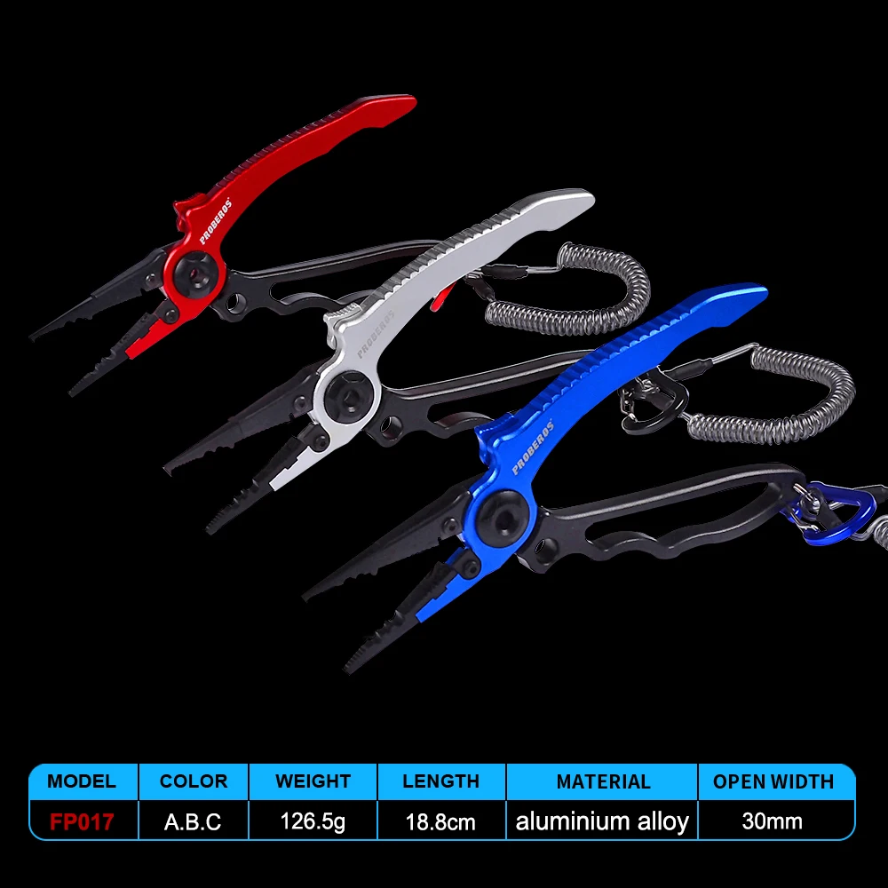 Aluminum Alloy Fishing Pliers Multifunctional Scissors Split Rings Hook Remover Line Cutter Fishing Holder Tackle with Bag
Aluminum Alloy Fishing Pliers Multifunctional Scissors Split Rings Hook Remover Line Cutter Fishing Holder Tackle with Bag
