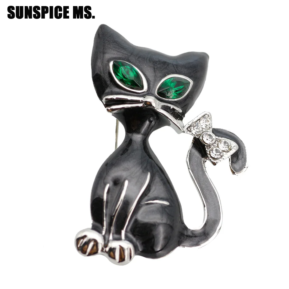Fashion Black Enamel Cats Animal Brooch For Women Kids Blue Eyes Bow In Tail Squatting Cat Lovely Jewelry Gift Scarf Lapel Pins
Fashion Black Enamel Cats Animal Brooch For Women Kids Blue Eyes Bow In Tail Squatting Cat Lovely Jewelry Gift Scarf Lapel Pins