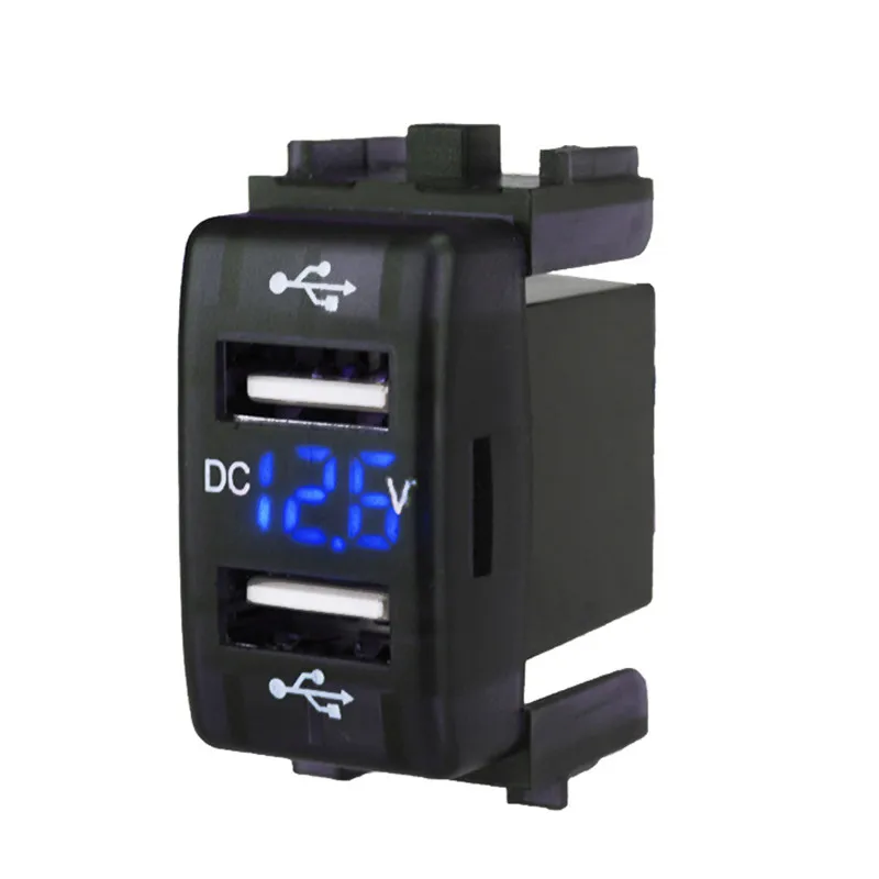 4.2A Car Charger Socket Dual USB Port Charging Volt Display Adapter For Toyota Dual USB Car Charger Socket Outlet Adpater Port
4.2A Car Charger Socket Dual USB Port Charging Volt Display Adapter For Toyota Dual USB Car Charger Socket Outlet Adpater Port